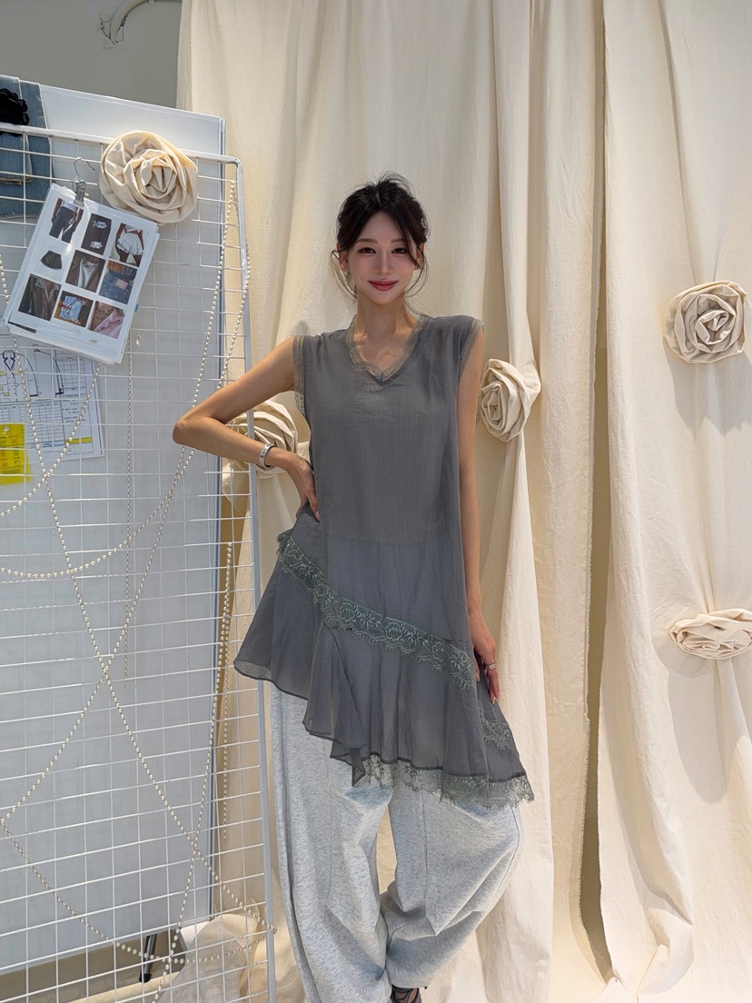 81 MARKET-L韓國東大門代購女士新品推薦26夏季吊帶背心LS81 MARKET-L吊帶/背心