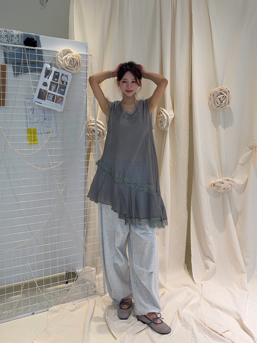 81 MARKET-L韓國東大門代購女士新品推薦26夏季吊帶背心LS81 MARKET-L吊帶/背心