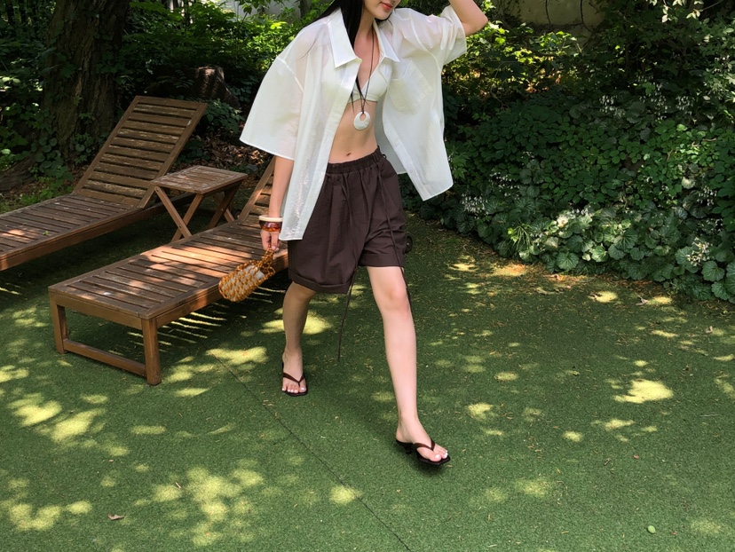 LUCY SALON韓國直郵女士新款26春夏26夏季時尚推薦休閑短褲LUCY SALON短褲