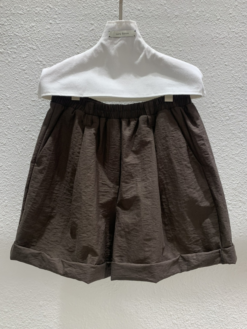 LUCY SALON韓國直郵女士新款26春夏26夏季時尚推薦休閑短褲LUCY SALON短褲圖色2