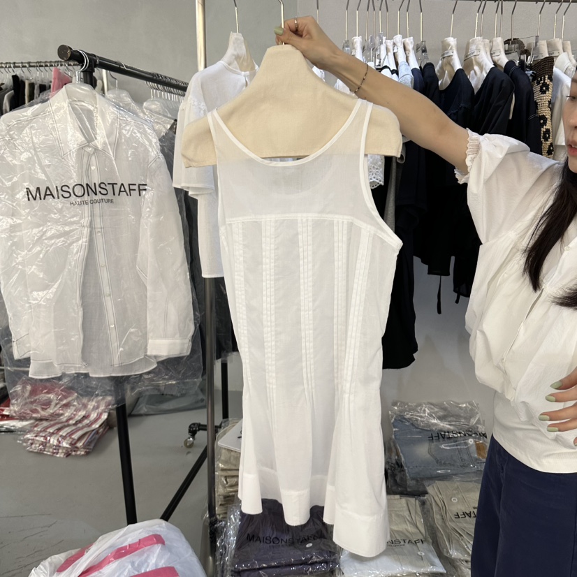 DOUBLE STANDARD/LE SMOKING/MAISONSTAFF韓國東大門代購女裝新款休閑連衣裙MAISONSTAFF連衣裙