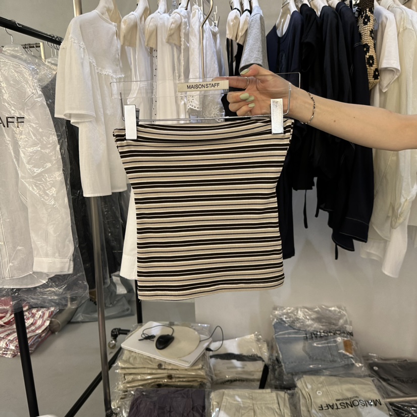 DOUBLE STANDARD/LE SMOKING/MAISONSTAFF韓國東大門直郵女裝新款26夏季吊帶背心MAISONSTAFF吊帶/背心圖色1