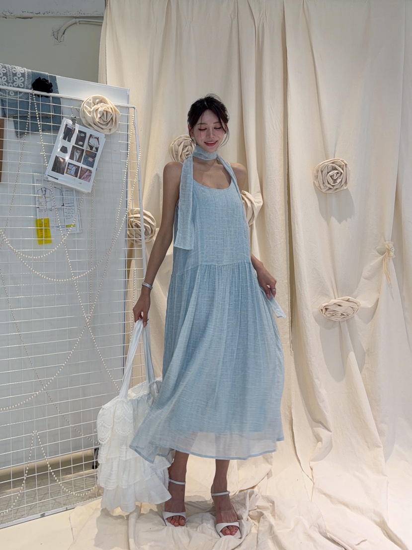 81 MARKET-L東大門實拍韓國女士新品人氣職業連衣裙含圍巾81 MARKET-L連衣裙