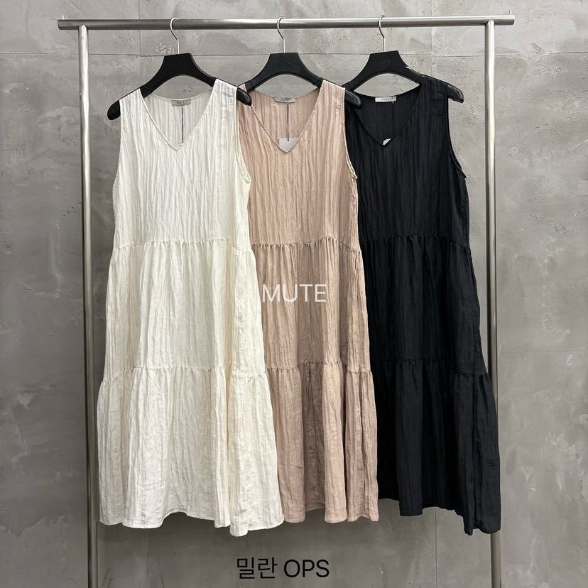 MUTE-P東大門實拍韓國女士新品休閑時尚熱賣26春夏連衣裙MUTE連衣裙