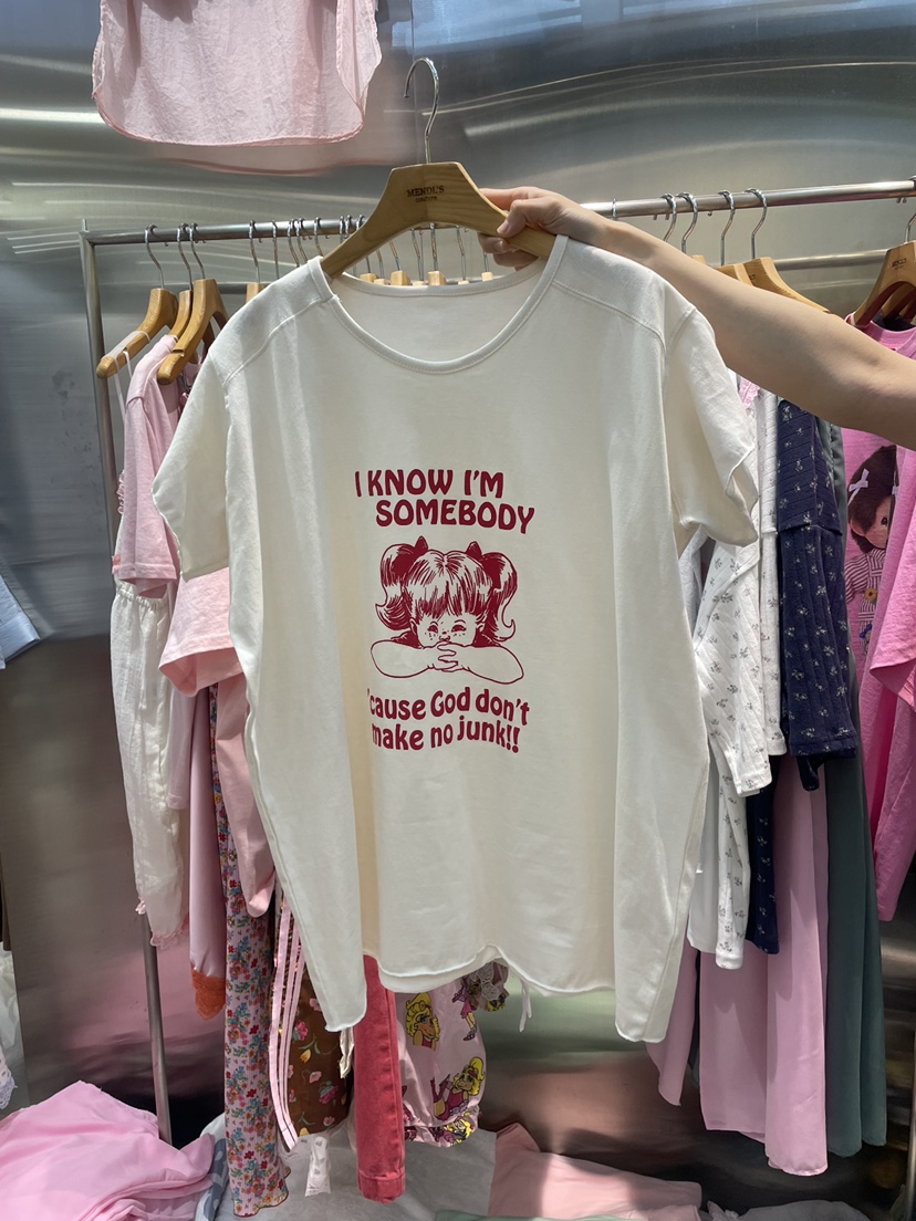 MENDL S韓國東大門直郵女裝新品推薦時尚熱賣26春夏職業T恤MENDL ST恤圖色1