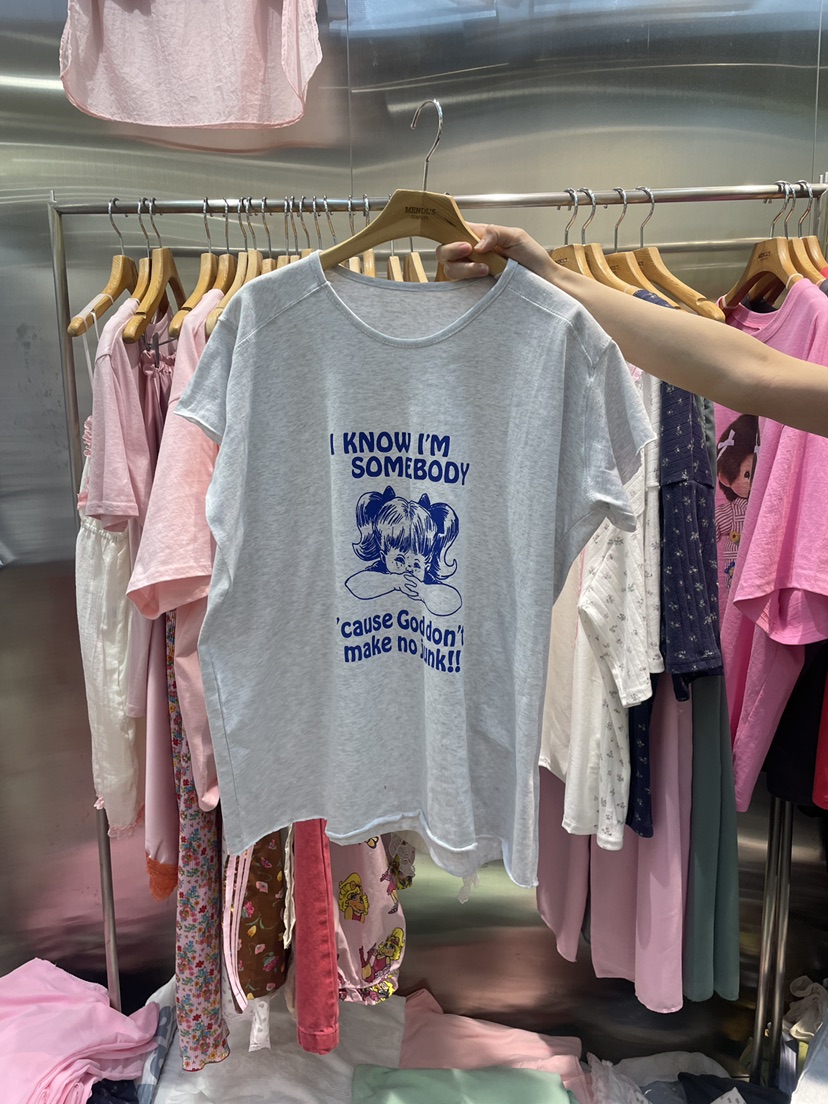 MENDL S韓國東大門直郵女裝新品推薦時尚熱賣26春夏職業T恤MENDL ST恤圖色2
