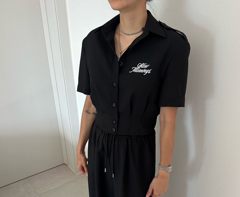 SOUIT韓國東大門直郵女裝新品時尚人氣26夏季職業襯衫蕾絲衫SOUIT by mabel-L襯衫/蕾絲衫