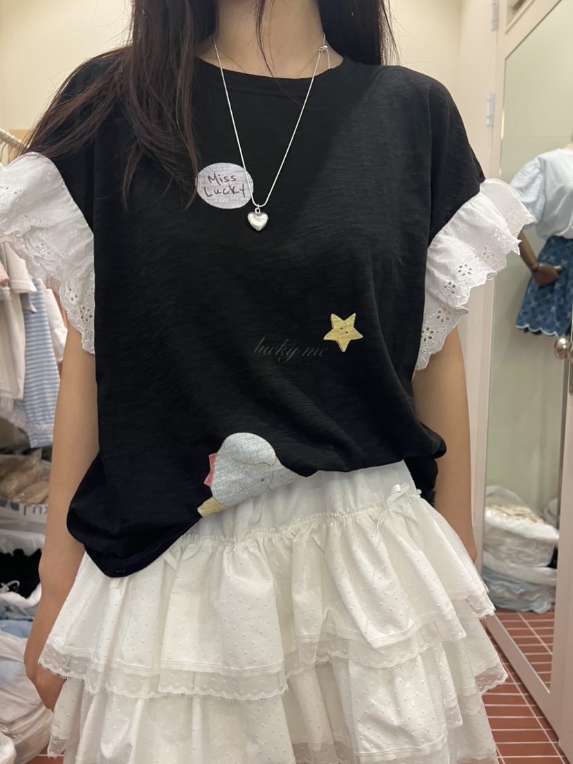 BE&amp;BE韓國直郵實拍女士新款熱賣休閑26春夏26夏季T恤BE&beT恤圖色3