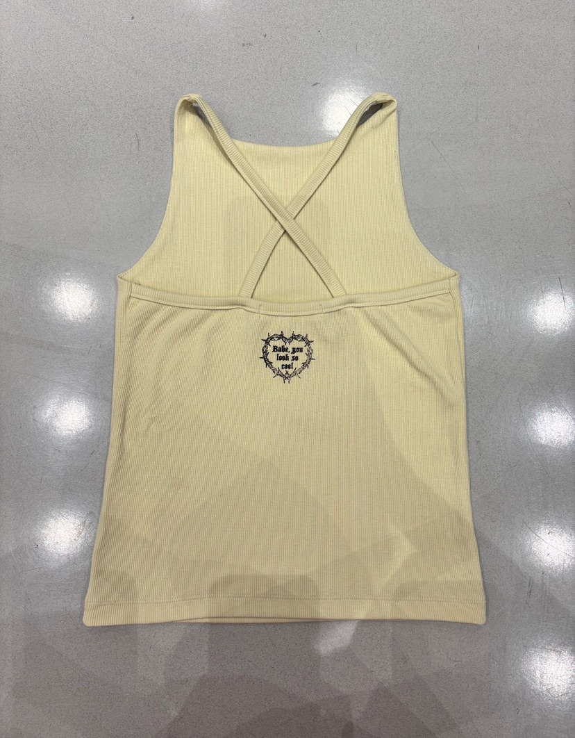 SUGAR CASE韓國直郵女裝新品人氣熱賣職業吊帶背心露背無袖SUGAR CASE吊帶/背心