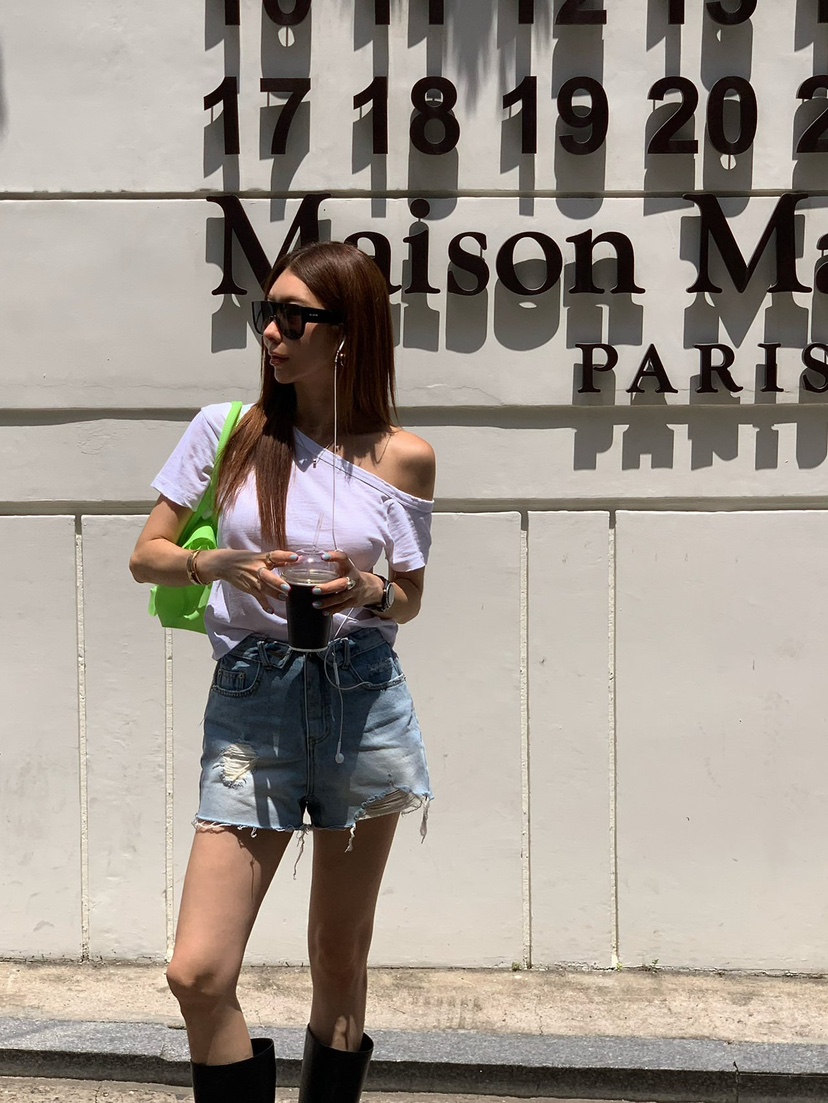 REVE CITE-L韓國直郵女裝新品職業熱賣26春夏時尚T恤復古REVE CITE-LT恤