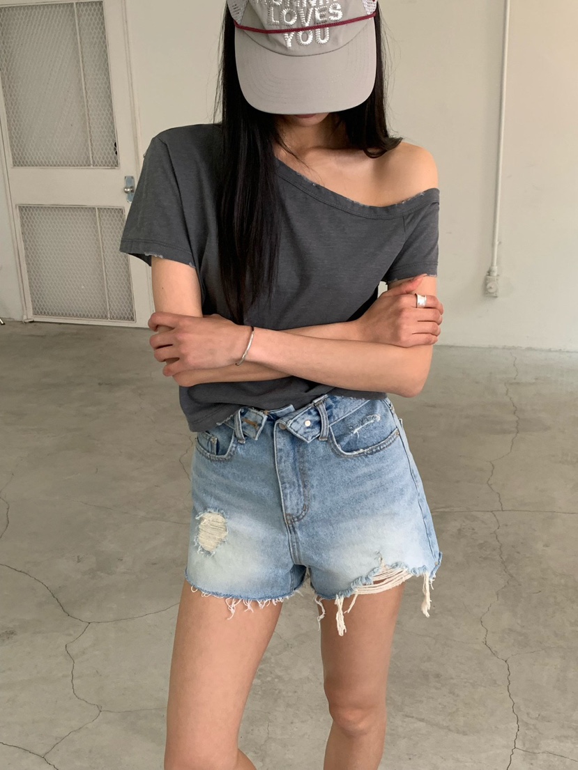 REVE CITE-L韓國直郵女裝新品職業熱賣26春夏時尚T恤復古REVE CITE-LT恤