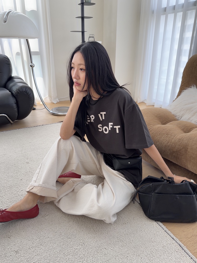 SUNDER MARKET韓國代購女士新品26春夏職業T恤不含內搭腰帶SUNDER MARKETT恤
