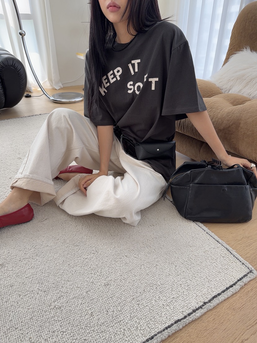 SUNDER MARKET韓國代購女士新品26春夏職業T恤不含內搭腰帶SUNDER MARKETT恤