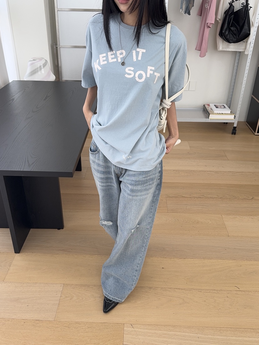 SUNDER MARKET韓國代購女士新品26春夏職業T恤不含內搭腰帶SUNDER MARKETT恤圖色3