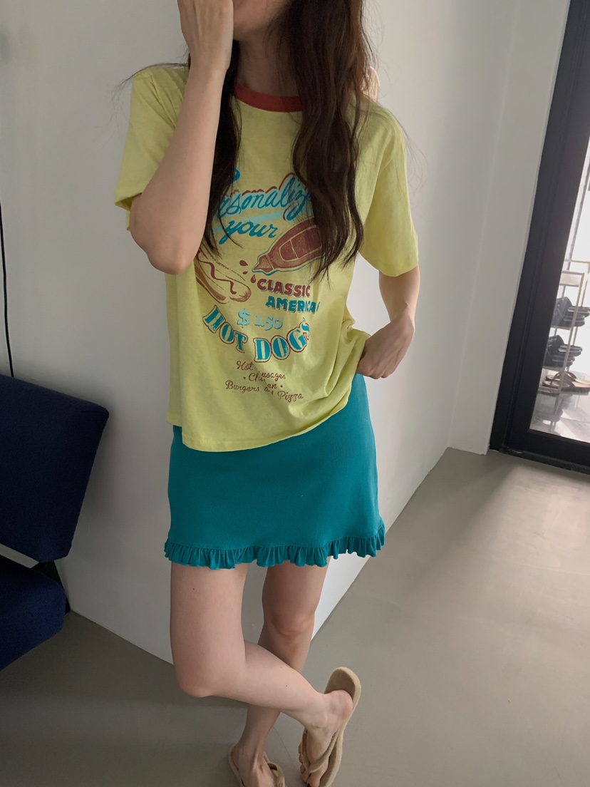 CAMEL-P韓國直郵女士新品26夏季T恤Came_l 家T恤