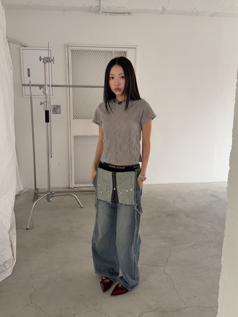 SUNDER MARKET韓國直郵女裝新款26春夏熱賣時尚休閑人氣T恤SUNDER MARKETT恤