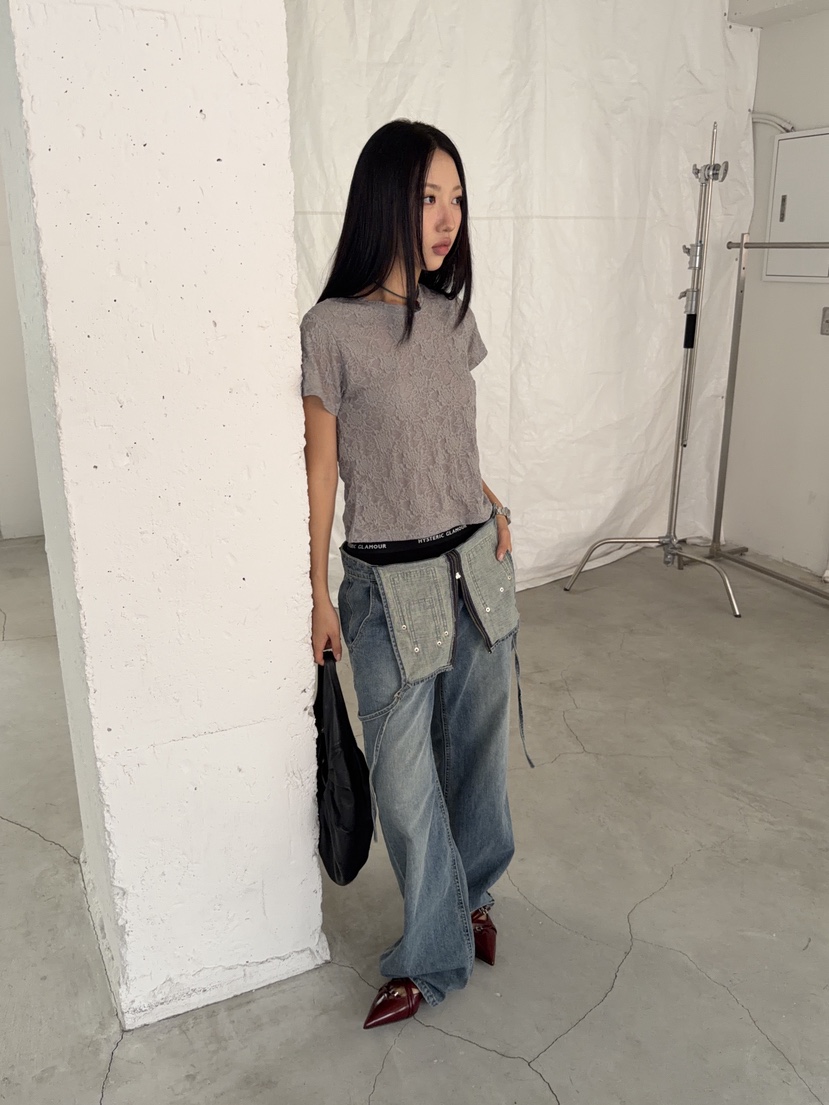 SUNDER MARKET韓國直郵女裝新款26春夏熱賣時尚休閑人氣T恤SUNDER MARKETT恤