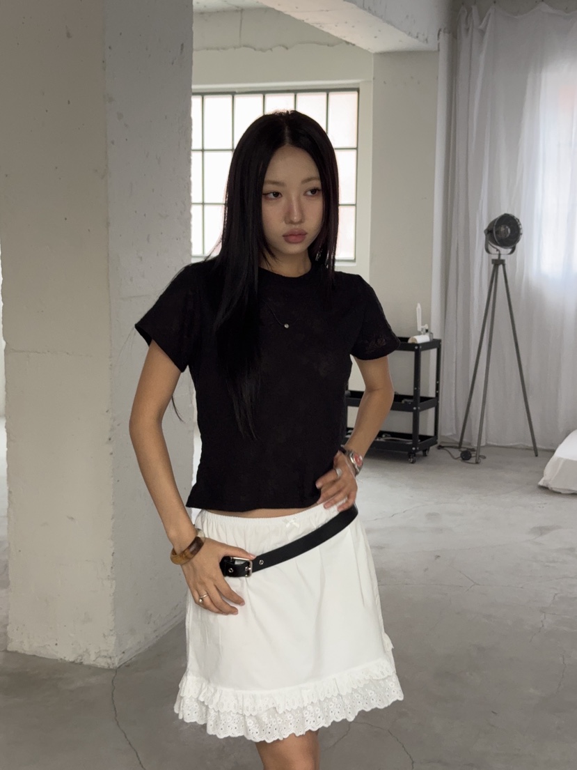 SUNDER MARKET韓國直郵女裝新款26春夏熱賣時尚休閑人氣T恤SUNDER MARKETT恤
