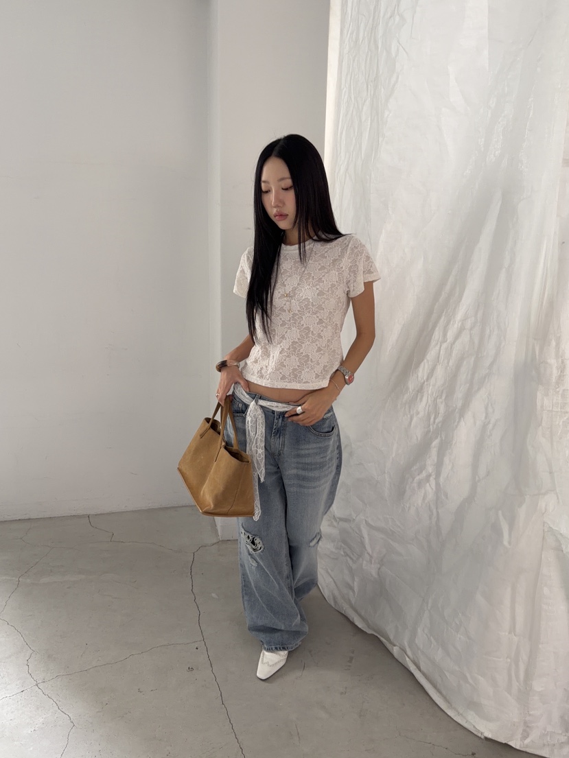 SUNDER MARKET韓國直郵女裝新款26春夏熱賣時尚休閑人氣T恤SUNDER MARKETT恤
