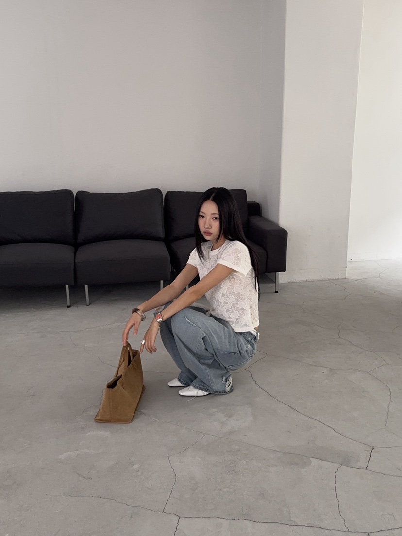 SUNDER MARKET韓國直郵女裝新款26春夏熱賣時尚休閑人氣T恤SUNDER MARKETT恤