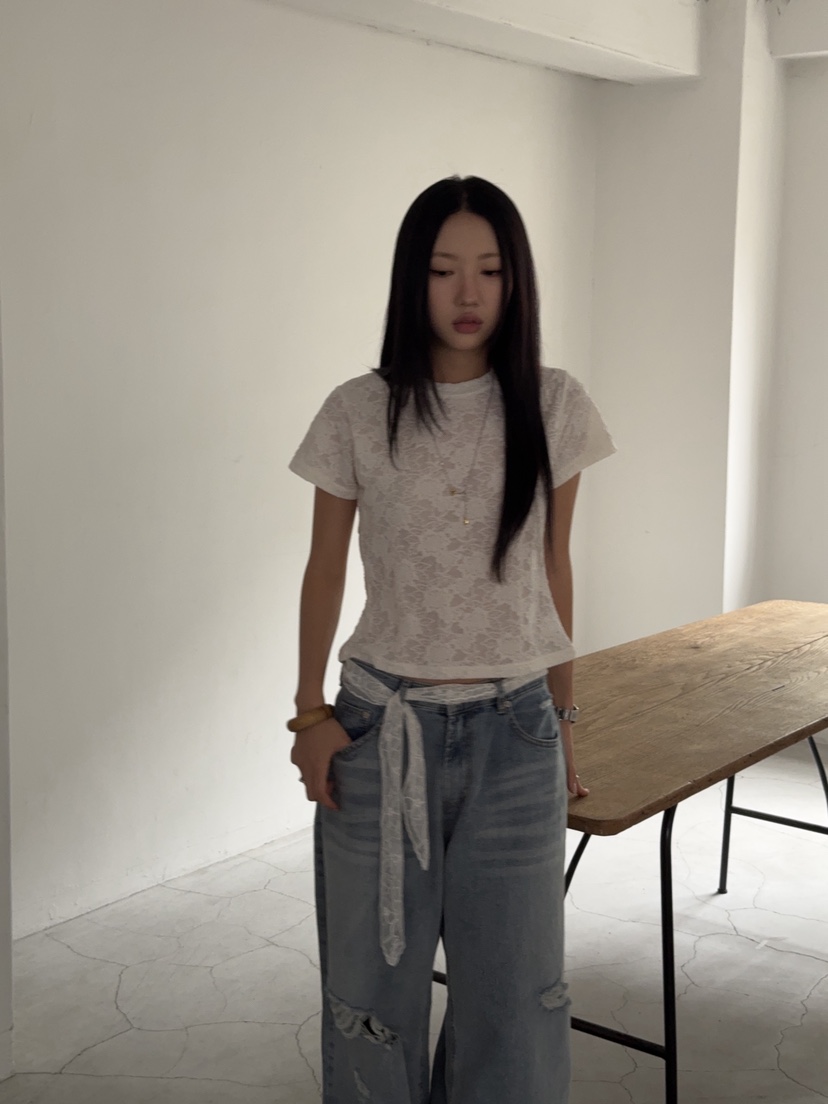 SUNDER MARKET韓國直郵女裝新款26春夏熱賣時尚休閑人氣T恤SUNDER MARKETT恤