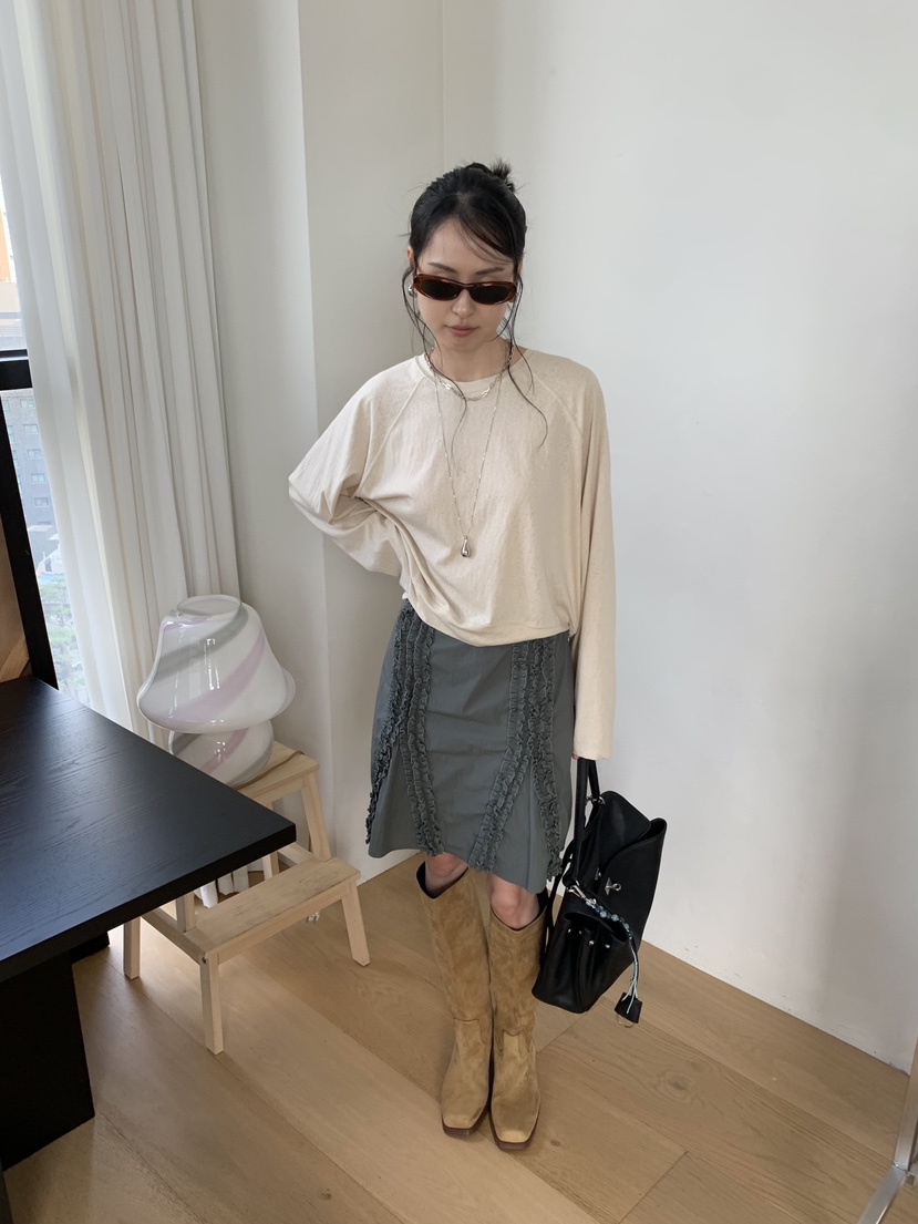 LOFN韓國直郵女裝新款推薦職業熱賣26夏季半身裙中短裙SKLOFN半身裙/中短裙