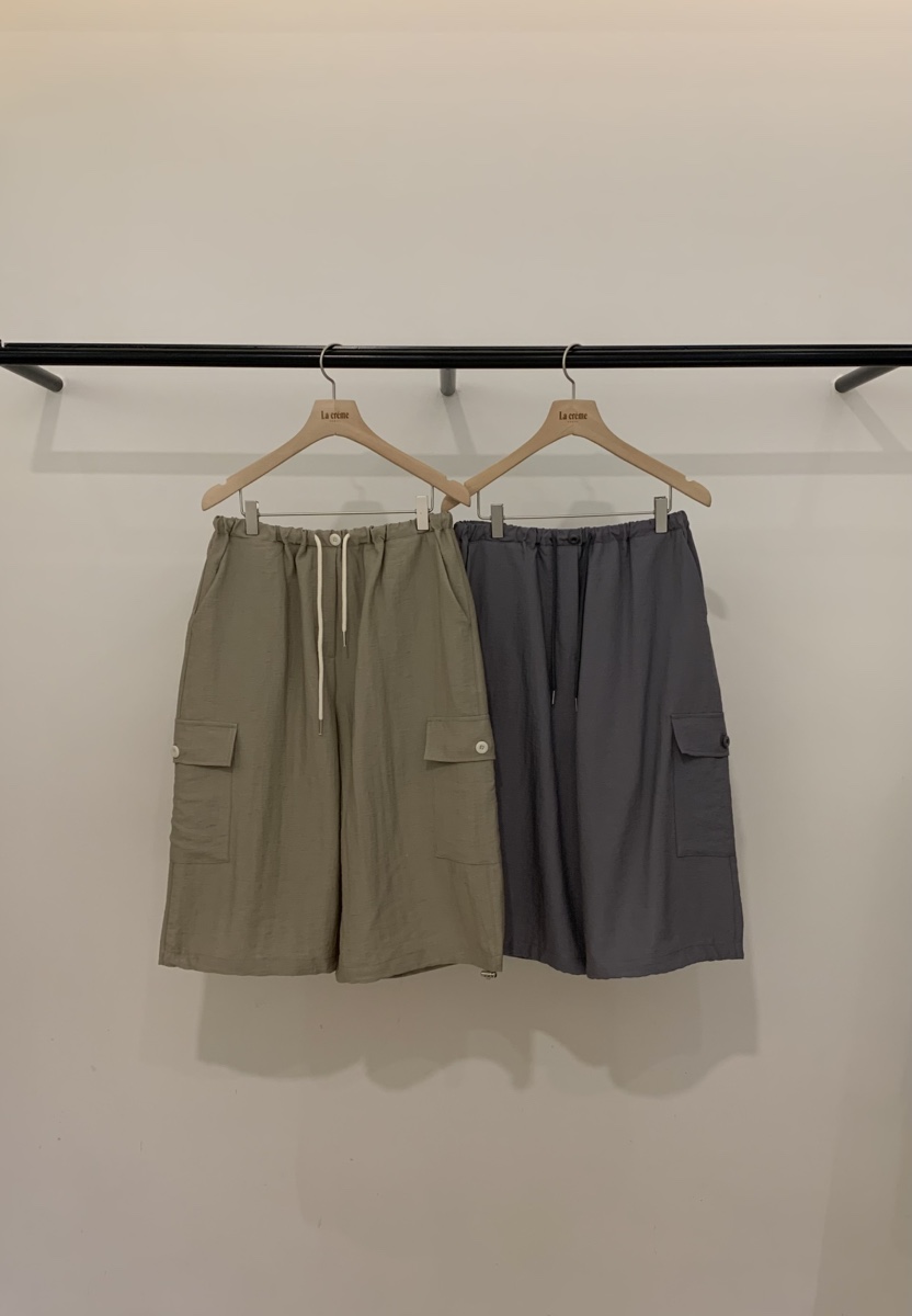 LA CREME韓國東大門代購女裝新品休閑時尚推薦職業短褲亞麻LA CREME短褲