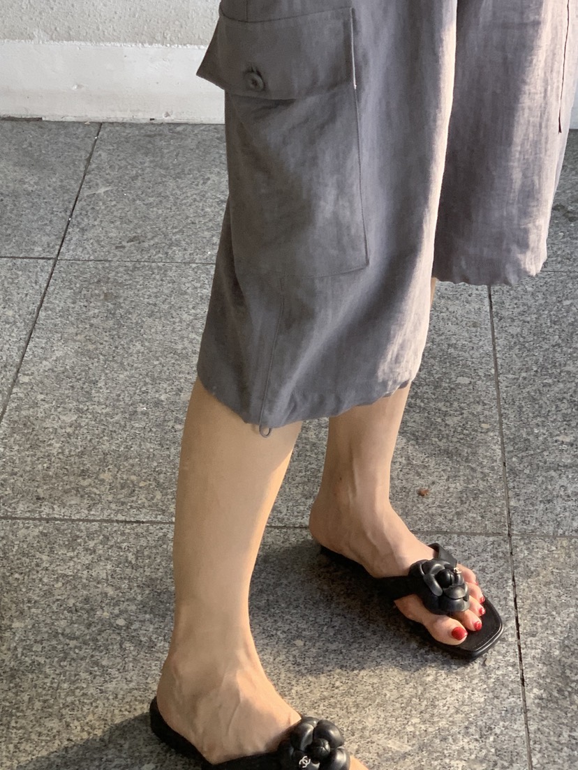 LA CREME韓國東大門代購女裝新品休閑時尚推薦職業短褲亞麻LA CREME短褲