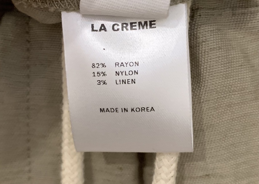 LA CREME韓國東大門代購女裝新品休閑時尚推薦職業短褲亞麻LA CREME短褲