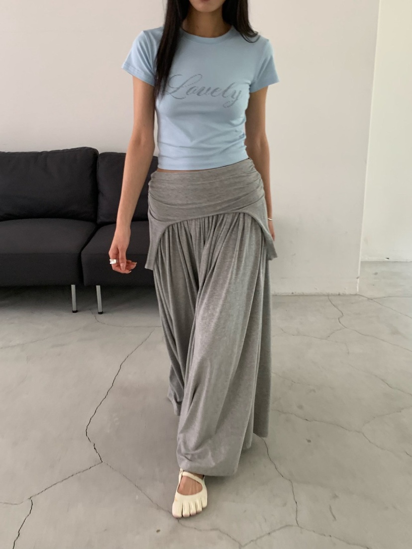 REVE CITE-L韓國代購女士新品熱賣人氣26春夏長裙喇叭形REVE CITE-L長裙