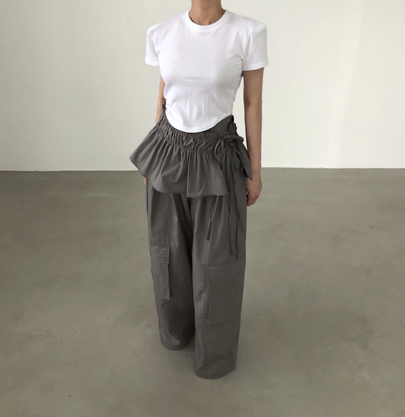 2TWO MOON韓國直郵女裝新品休閑職業時尚26春夏熱賣休閑褲2TWO MOON休閑褲