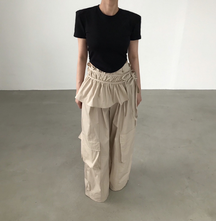 2TWO MOON韓國直郵女裝新品休閑職業時尚26春夏熱賣休閑褲2TWO MOON休閑褲