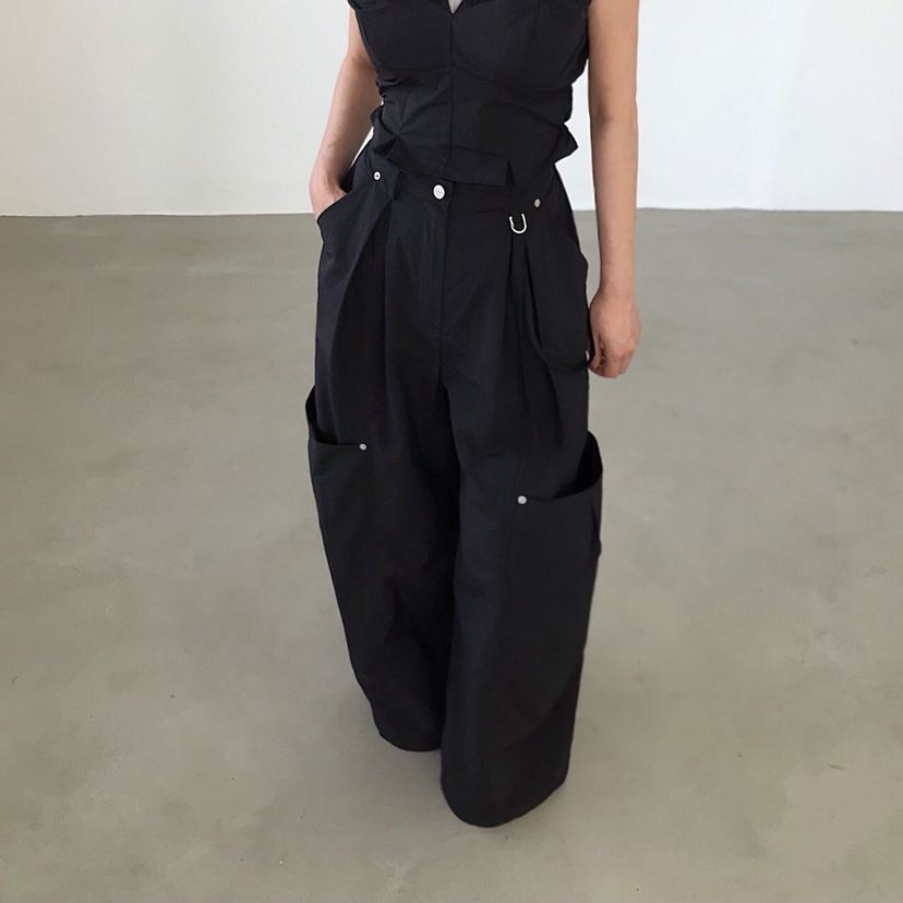 2TWO MOON韓國東大門代購女士新款26春夏休閑休閑褲口袋2TWO MOON休閑褲