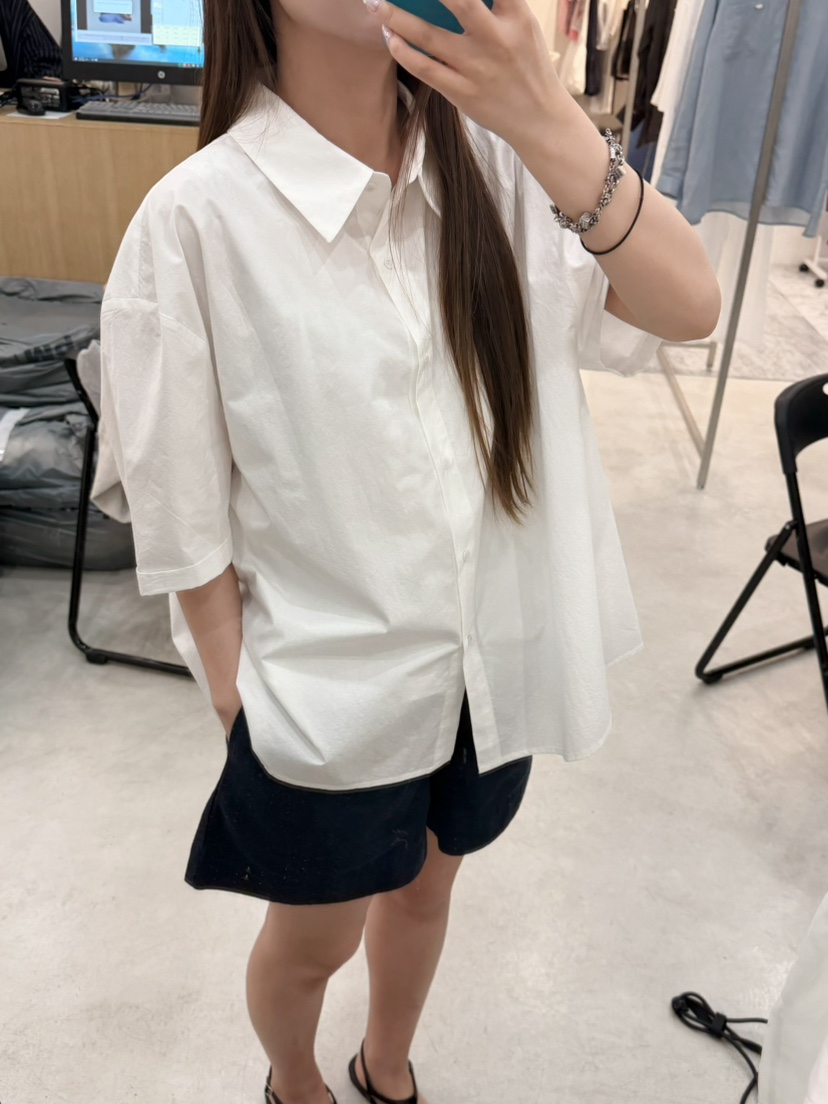 THE EYL韓國代購女裝新款26春夏人氣職業時尚襯衫蕾絲衫STHE EYL襯衫/蕾絲衫