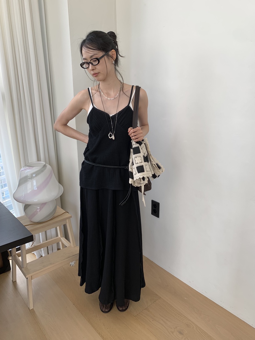 LOFN韓國直郵女士新品熱賣推薦26春夏職業人氣休閑長裙SKLOFN長裙