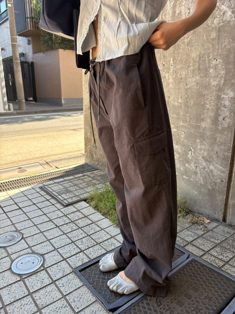 FOR TAPE韓國直郵女裝新款休閑26春夏熱賣休閑褲工裝褲水洗FOR TAPE休閑褲