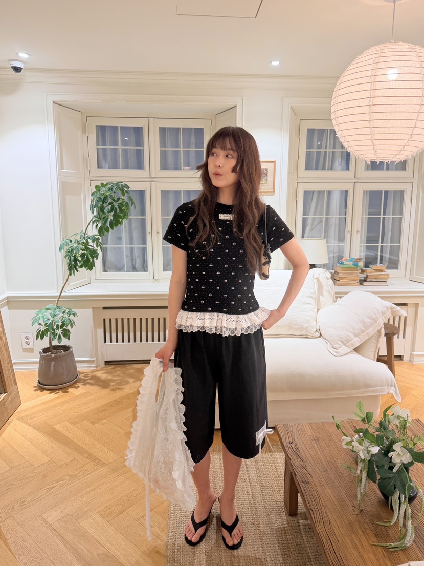 BOUTIQUE-L韓國東大門代購女士新品26夏季26春夏時尚短褲BOUTIQUE-L短褲