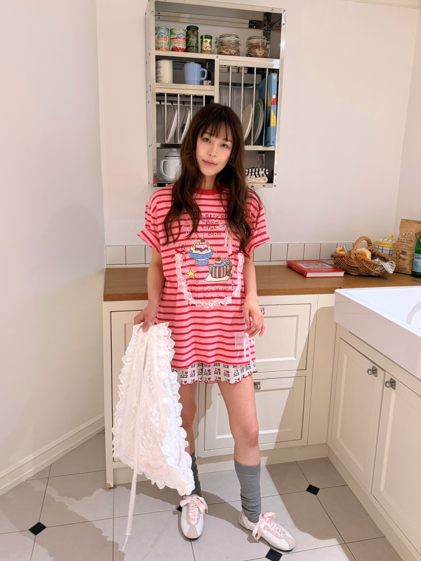BOUTIQUE-L韓國直郵實拍女士新品休閑推薦時尚人氣26夏季T恤BOUTIQUE-LT恤圖色3