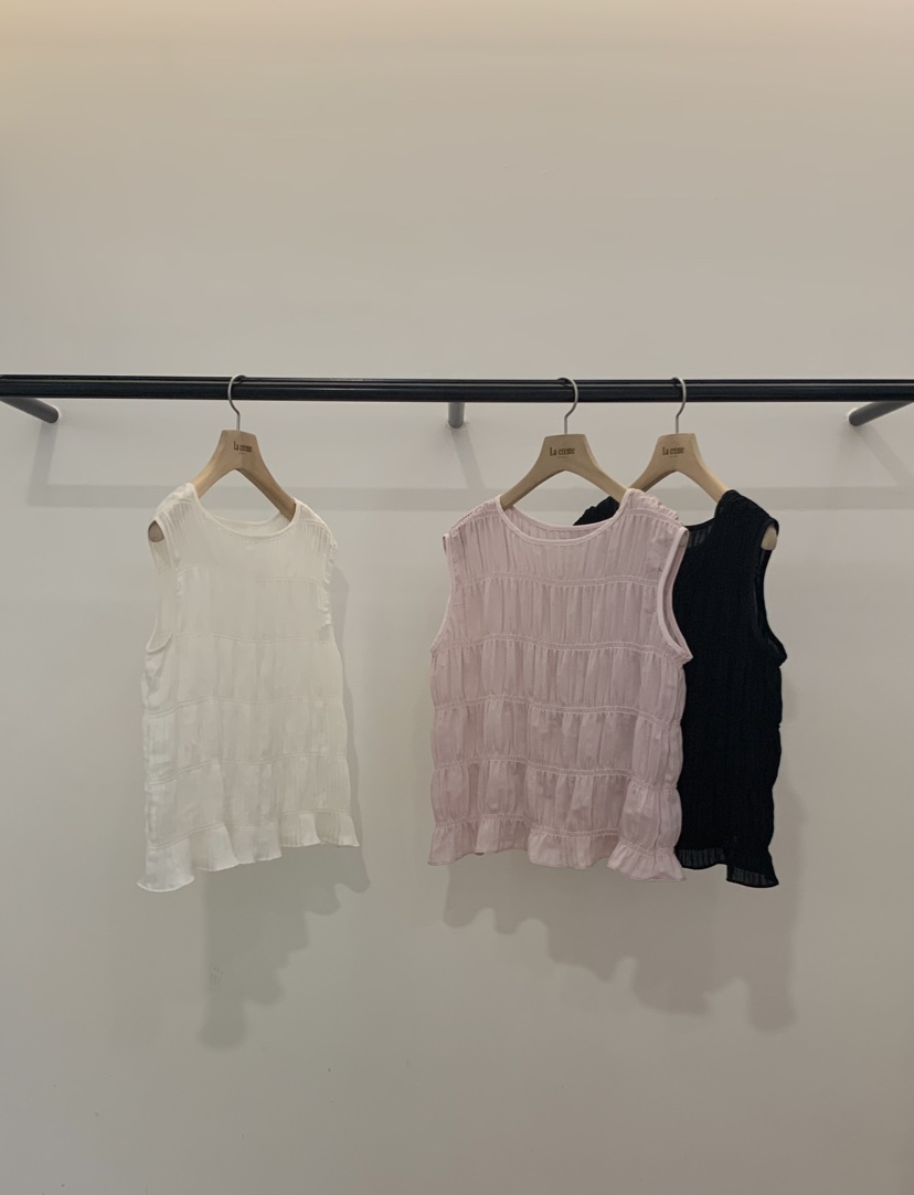 LA CREME韓國直郵女士新品職業26夏季時尚人氣吊帶背心BLLA CREME吊帶/背心