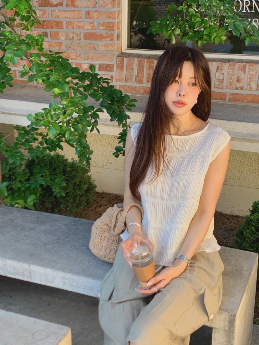 LA CREME韓國直郵女士新品職業26夏季時尚人氣吊帶背心BLLA CREME吊帶/背心
