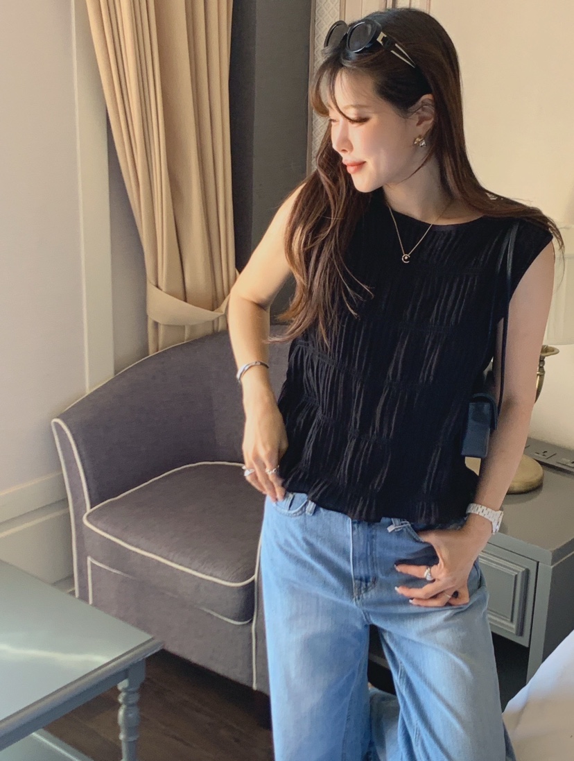 LA CREME韓國直郵女士新品職業26夏季時尚人氣吊帶背心BLLA CREME吊帶/背心