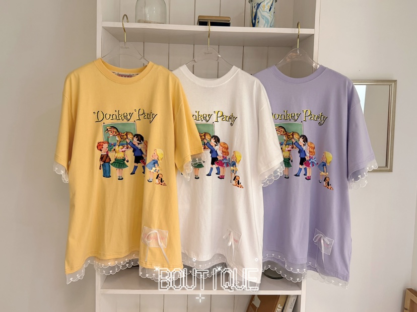 BOUTIQUE-L東大門實拍韓國女士新款時尚休閑26夏季熱賣T恤BOUTIQUE-LT恤