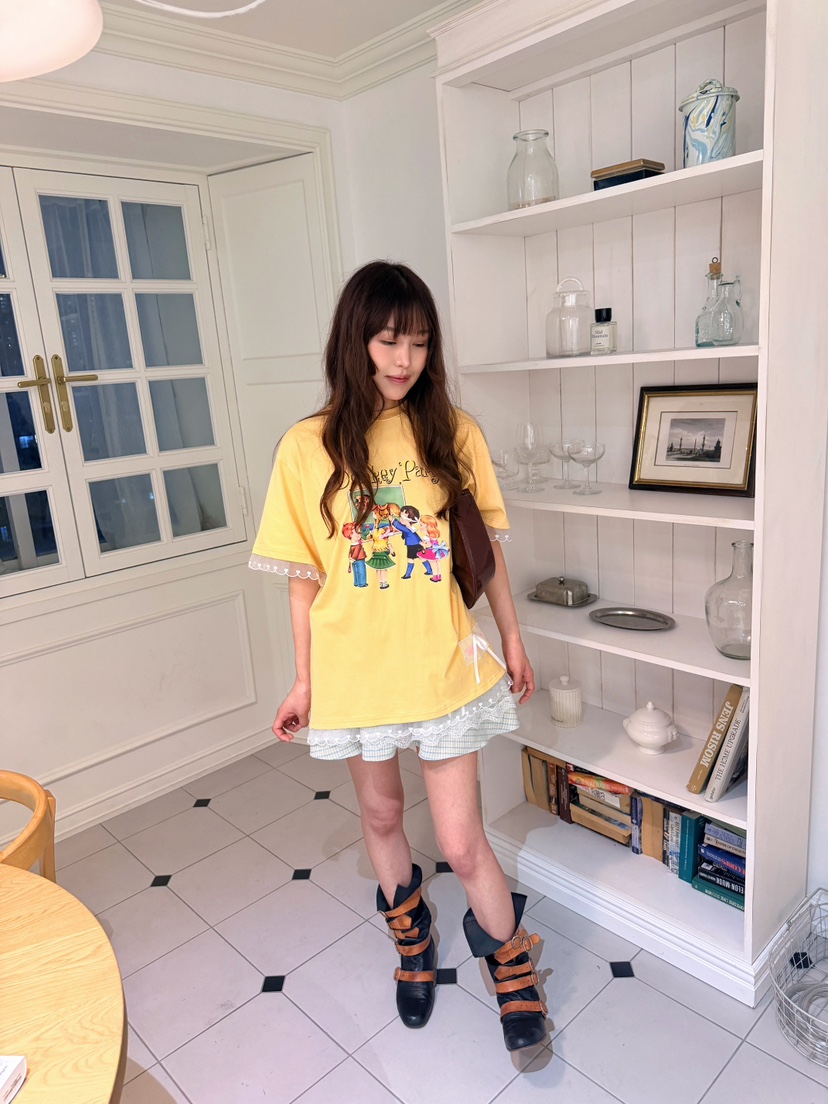 BOUTIQUE-L東大門實拍韓國女士新款時尚休閑26夏季熱賣T恤BOUTIQUE-LT恤