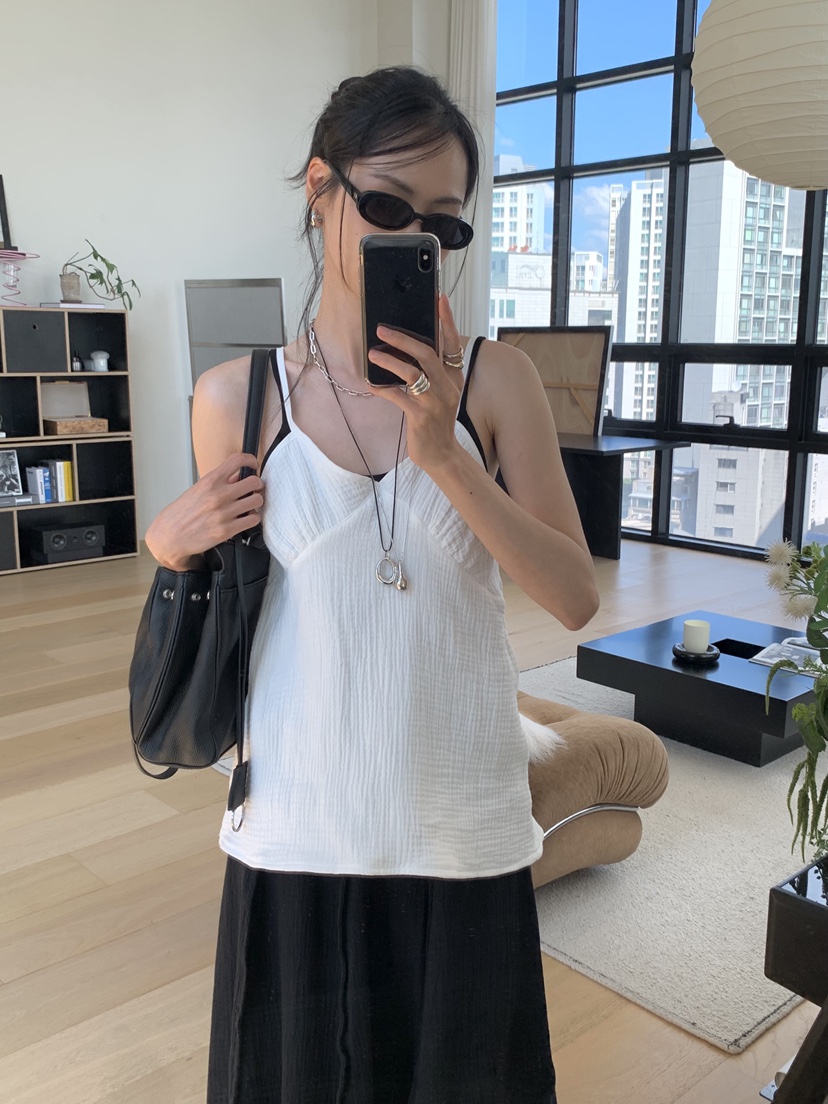 LOFN韓國直郵女裝新品人氣職業26春夏休閑26夏季吊帶背心LOFN吊帶/背心