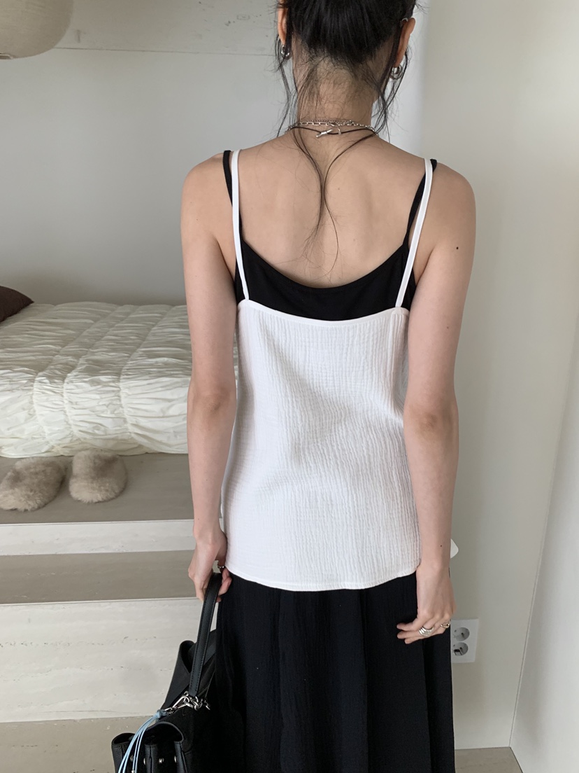 LOFN韓國直郵女裝新品人氣職業26春夏休閑26夏季吊帶背心LOFN吊帶/背心