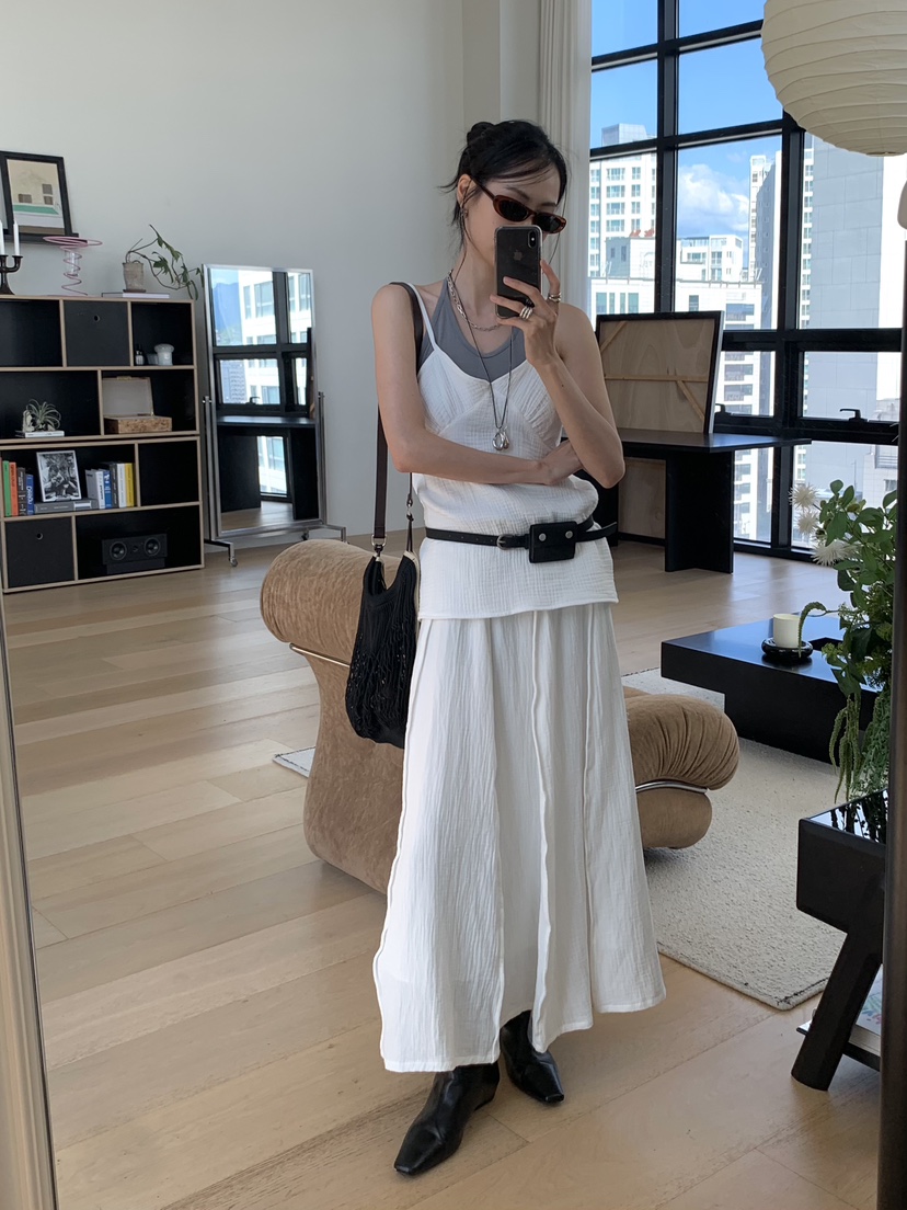 LOFN韓國直郵女裝新品人氣職業26春夏休閑26夏季吊帶背心LOFN吊帶/背心