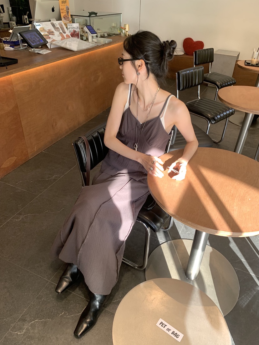 LOFN韓國直郵女裝新品人氣職業26春夏休閑26夏季吊帶背心LOFN吊帶/背心