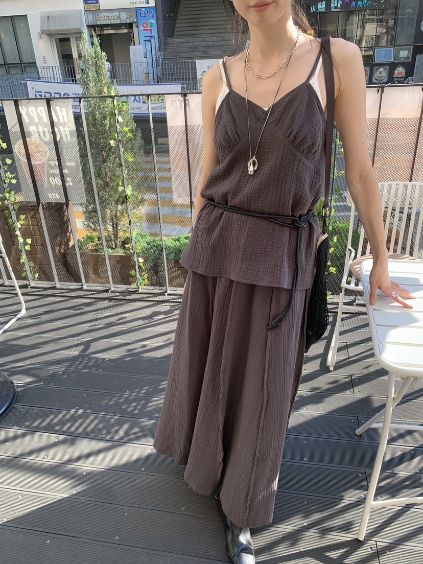 LOFN韓國直郵女裝新品人氣職業26春夏休閑26夏季吊帶背心LOFN吊帶/背心