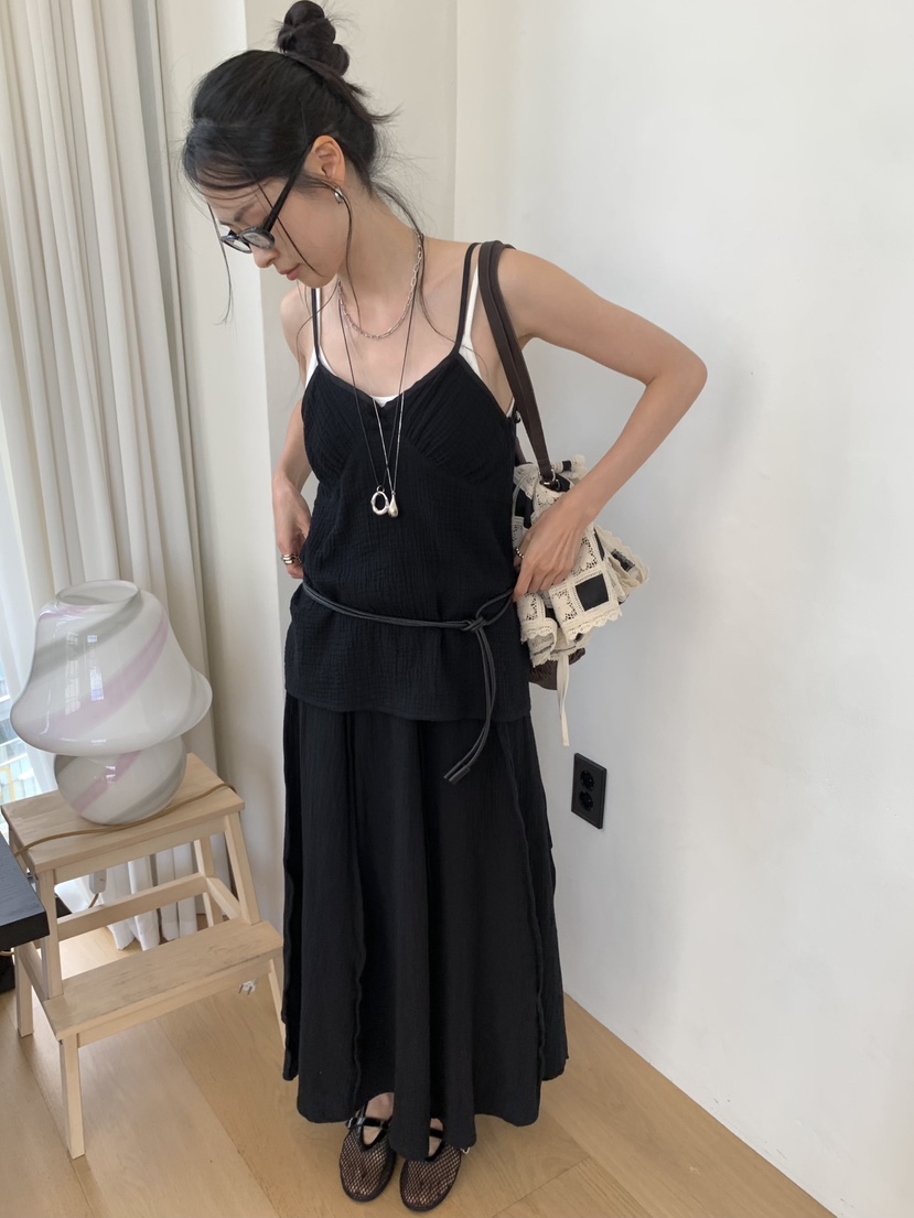LOFN韓國直郵女裝新品人氣職業26春夏休閑26夏季吊帶背心LOFN吊帶/背心