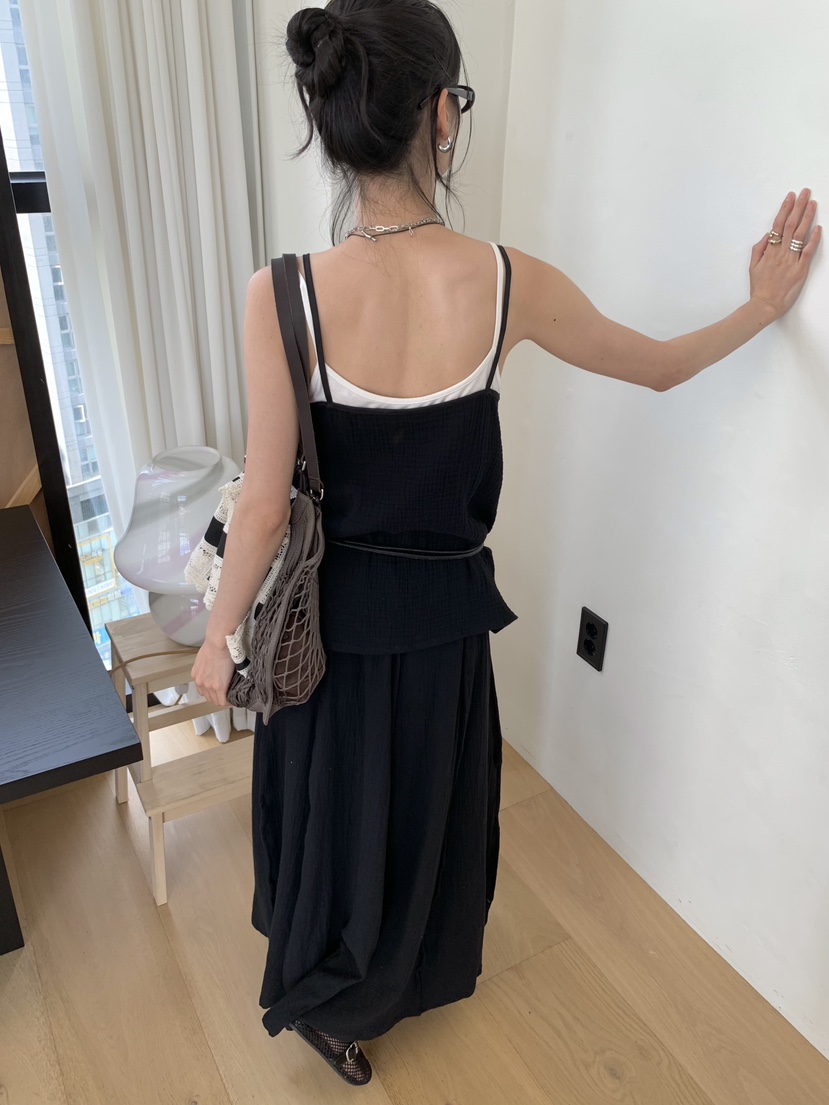 LOFN韓國直郵女裝新品人氣職業26春夏休閑26夏季吊帶背心LOFN吊帶/背心